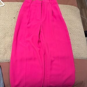 Zara Fuchsia Wide Leg Pants